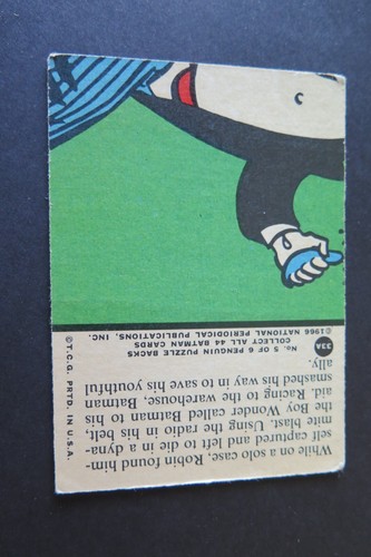 1966 Topps Batman Series A Red Bat Logo Tarjetas individuales tú eliges Completa tu conjunto - Imagen 99 de 139