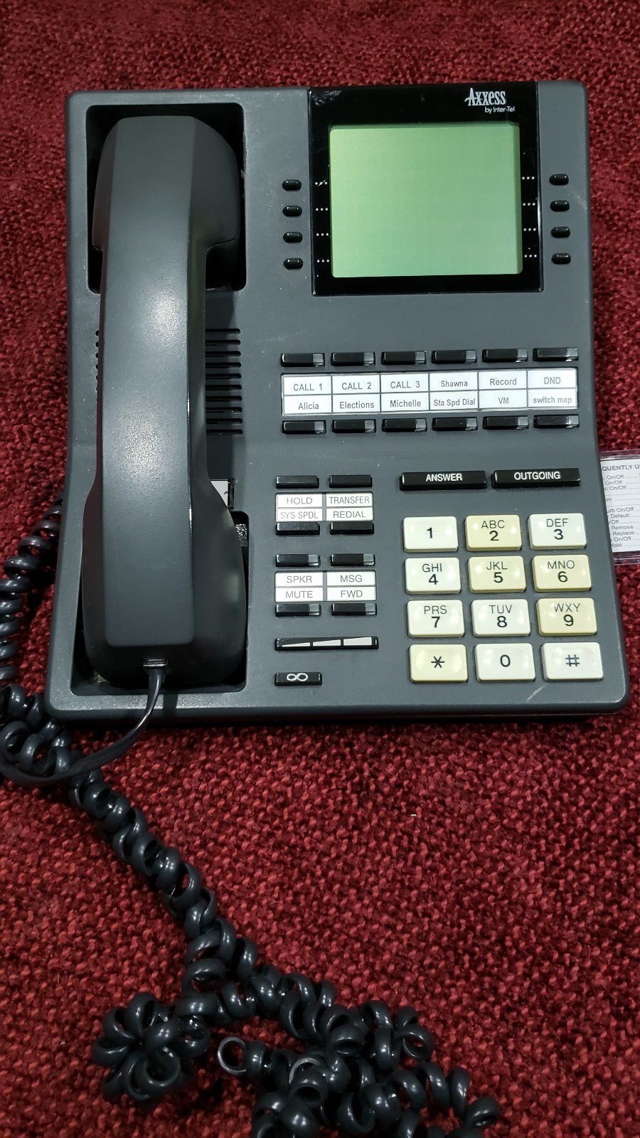Inter-Tel Axxess 550.4500 Executive Digital Terminal Business Phone | eBay