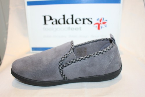 SHOES/FOOTWEAR -Padders Lewis grey slipper size 12 - Picture 3 of 7