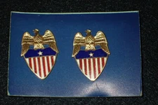 Vietnam War Aide to Brigadier General Collar Insignia Pair 'Officers Equip Co'