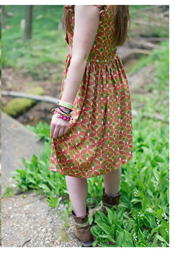Matilda Jane Damen Größe Small Wickelkleid Cheerio Viskose grün rot Kurzarm - Bild 10 von 12