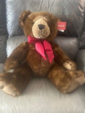 Fao Schwarz Dark Brown 22" Never Loved Plush Bear For Toys R Us