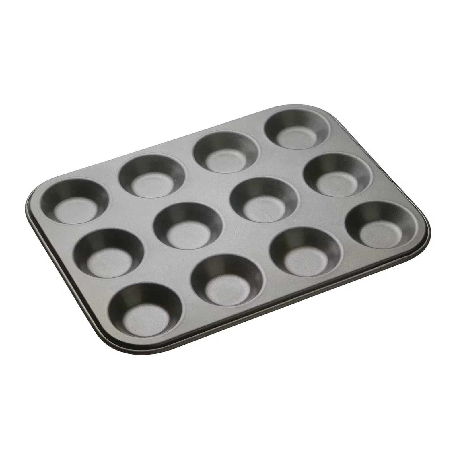 MasterClass Non-Stick 12 Hole Shallow Baking Pan