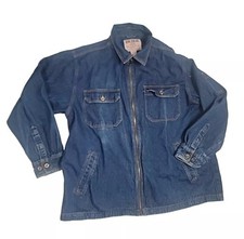 Vintage Duke Haband Men s XL Denim Jean Jacket Full Zip dark Wash