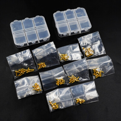 Yeah Racing SSS-100GD Stainless Steel Gold Coated M2 Screws Set (100) w/Mini Box
