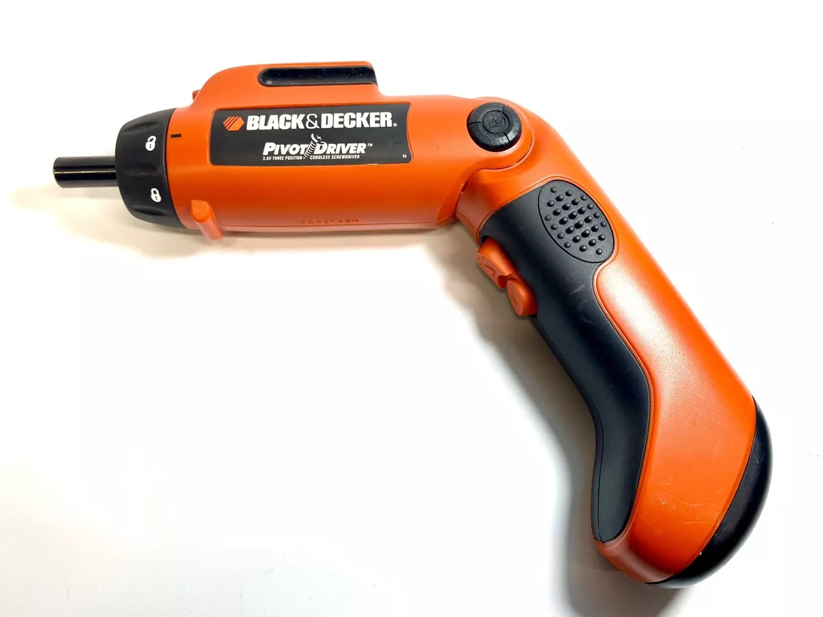 BLACK & DECKER Pivot Driver 3.6V Screwgun w/ Charger PD360