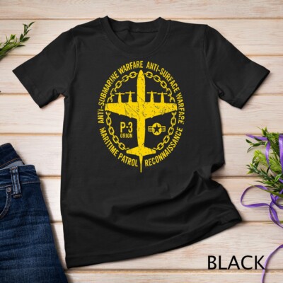 P-3 Orion Anti-Submarine Warfare Naval Patrol Aircraft T-Shirt Unisex T-shirt
