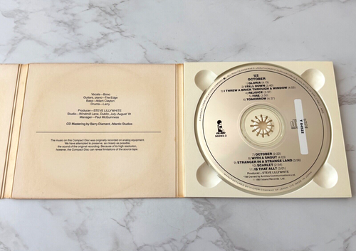 U2 October CD Digipak TARGET ERA! JAPAN Island 7 90092-2 Bono, Gloria, Scarlet - Picture 2 of 7