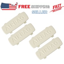 4pcs Light Beige Pillar Airbag Clip Trim Cap Fit For VW Golf Jetta GTI Passat