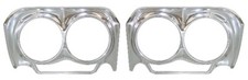 1962 Impala Passenger Car Headlight Bezels Pair Bel Air Biscayne 62c-13045 1962 Impala Passenger Car Headlight Bezels Pair Bel Air Biscayne 62c-13045