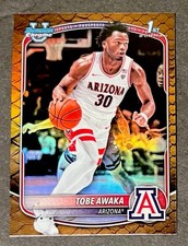 2025-26 Bowman U Chrome Tobe Awaka #BCP-79 1st Bowman Reptilian Refractor RC💥