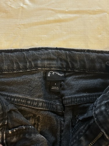 Art Class Girls Jeans Lot Of Two Pairs Black And Light Blue Size 8 Used - Picture 5 of 14