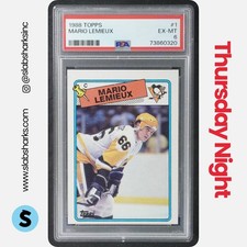 1988 TOPPS #1 MARIO LEMIEUX PSA 6