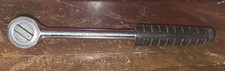 Wright Usa 4400 12 Drive Round Head Ratchet W Black Grip - Vintage Tool Wright Usa 4400 12 Drive Round Head Ratchet W Black Grip - Vintage Tool