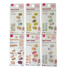 Daiso Japan Semi Cured Nail Sticker - 6 PACK