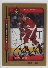 1999-00 Upper Deck MVP Gold Script /100 Tomas Holmstrom #75 2g0