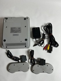 Super Nintendo SNES Controller + Famicom Set, AV Cable, AC Adapter, Tested