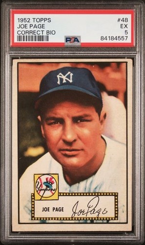 1952 Joe Page [Red Back] #48