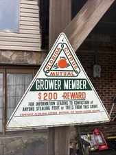 Vintage Florida Citrus Mutual Grower Sign Advertising Sign Metal Sign Florida