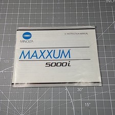 Vintage Minolta Maxxum 5000i Camera Instruction Manual Booklet Clean