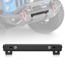 Universal Flip-up Winch Mount Front License Plate Frame With 10 Hawse Fairle...