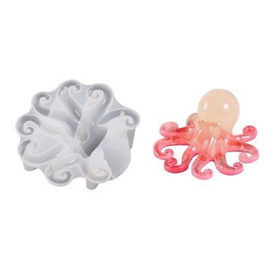 Aromatherapy Gypsum Three-dimensional Octopus Ornaments Pendant Silicone Mold