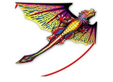 3D Red Pterosaur Kite for Boys & Adults Easy to Fly,Beach Trip Outdoor