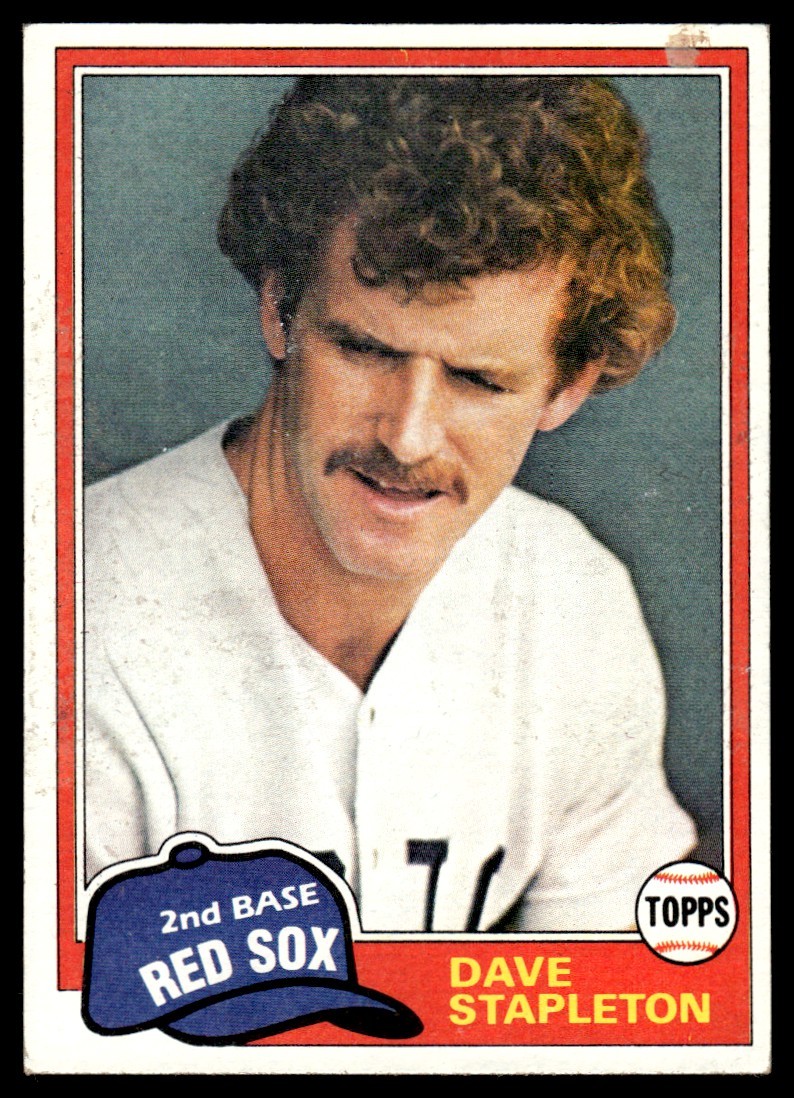 1981 Topps Dave Stapleton Rookie Boston Red Sox #81