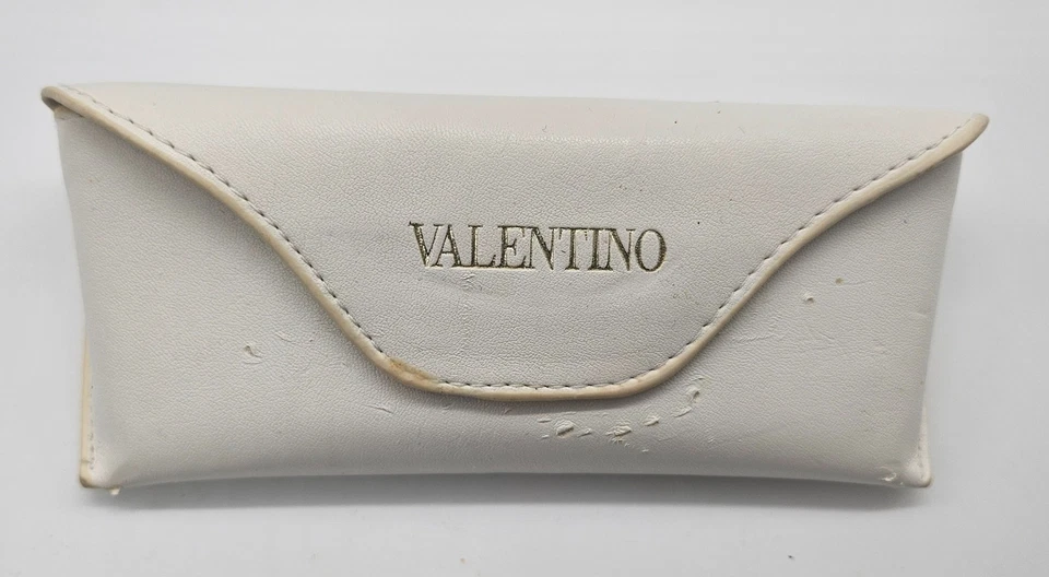 Valentino Estuche Soporte Blanco Vintage Cubierta Tonos Anteojos Magnético Foto 2 de 4