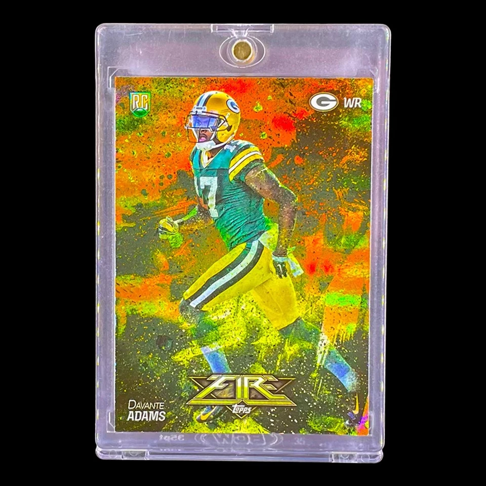 DAVANTE ADAMS ROOKIE FIREFRACTOR HOLO NARANJA ORO RC no automático - PACKERS Foto 2 de 4
