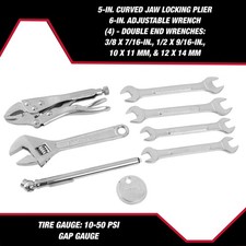 51-Piece Auto and Motorcycle Mechanic'S Tool Kit in Zip up Case