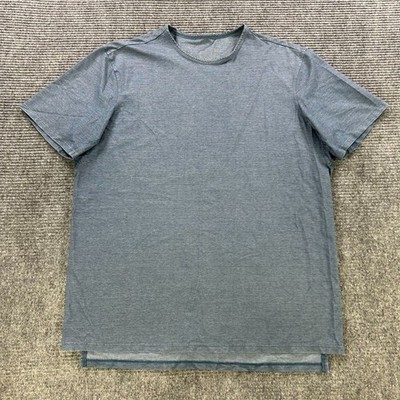 Lululemon The Fundamental T-Shirt Mens Gray Crew Neck Short Sleeve T-Shirt Gym