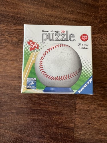 Ravensburger Rompecabezas 3D Pelota de Béisbol 54 Piezas Esfera 3" Modelo Edades 7-99 | Nuevo Sellado