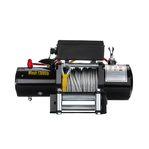 Elektrische Seilwinde 12V 13000LBS 5909KG Motorwinde Offroadwinde Stahlseil Funk - Bild 11 von 15