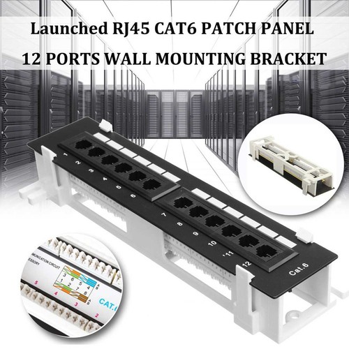 Kit D'Outils Réseau Panneau de Brassage CAT6 12 Ports Support Mural Réseau 2746 - Afbeelding 6 van 6