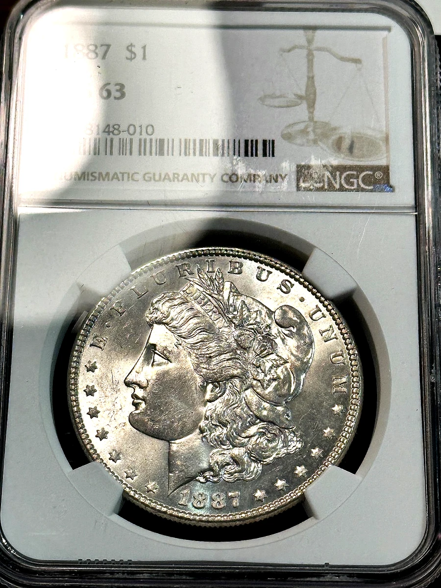 MS 63 Graded 1887 Year Morgan US Dollars (1878-1921) for sale | eBay