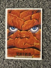 2024 SKYBOX Marvel Masterpieces 92 Platinum #91 THING LEATHER