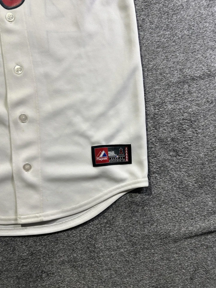 Футболка молодежная Los Angeles Angels большая белая красная бейсбольная Главной лиги бейсбола Torii Hunter 48 - Изображение 3 из 4