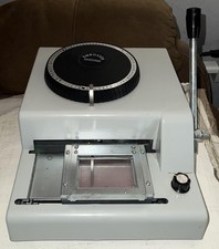 Shzond Manual PVC ID Credit Card Embosser Machine Embossing Tool Gray Desktop