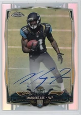 2014 Topps Chrome Photo Variation Refractor Rookie /75 Marqise Lee Auto RC 5x5