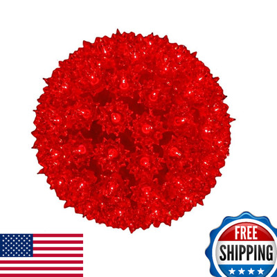 Novelty Lights Red 7.5'' Starlight Sphere 100 LED Christmas Ornament Ball Light