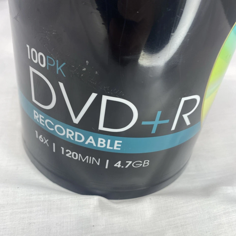 TDK DVD+R 4.7GB 100 Pack 16X Optical 120min Recordable Discs Spindle New Sealed - Image 4 of 4