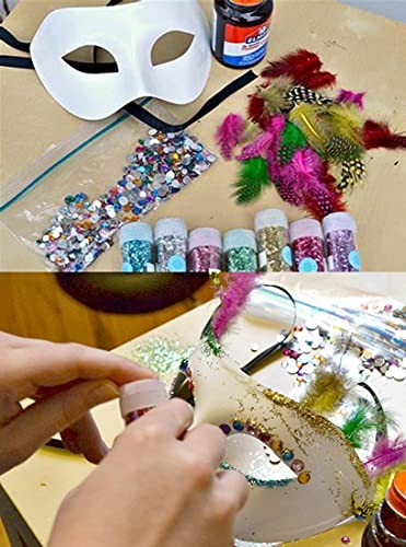 DIY White Masks Paper Cosplay Christmas Party Mask Unpainted Plain Craft - Picture 2 of 8