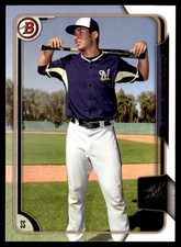 2015 Bowman Draft Picks & Prospects Jake Gatewood Milwaukee Brewers #104