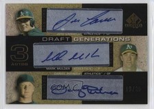 2004 SP Prospects Draft Generations Triple /25 Jose Canseco Mark Mulder Auto h1f