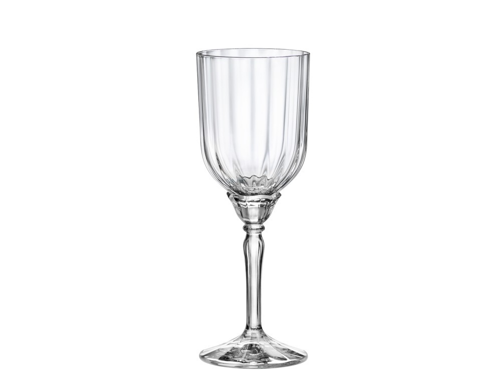 Set Of 6 Florian Cocktail Glasses Clear Glass Stem 24,5Cl