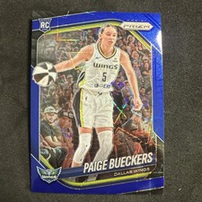 2025 PANINI WNBA PAIGE BUECKER#5 BLUE VELOCITY SP PRIZM DALLAS WINGS RC