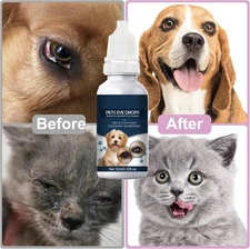 Eye Drops for Pets Bacterial,Viral and Fungal & Infections Dog Cat Treatment US