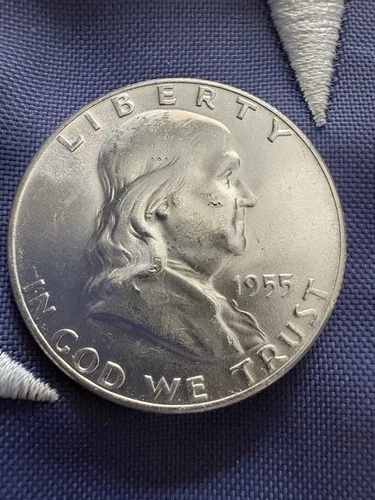 1955 90% SILVER BEN FRANKLIN HALF DOLLAR PROOF LIKE ￼