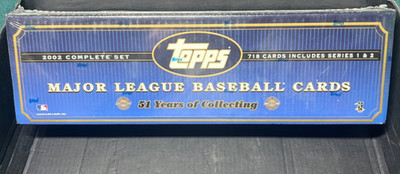 2002 Topps Complete Set Series 1 & 2 - Factory Sealed (Pujols 2nd Year but KEY)